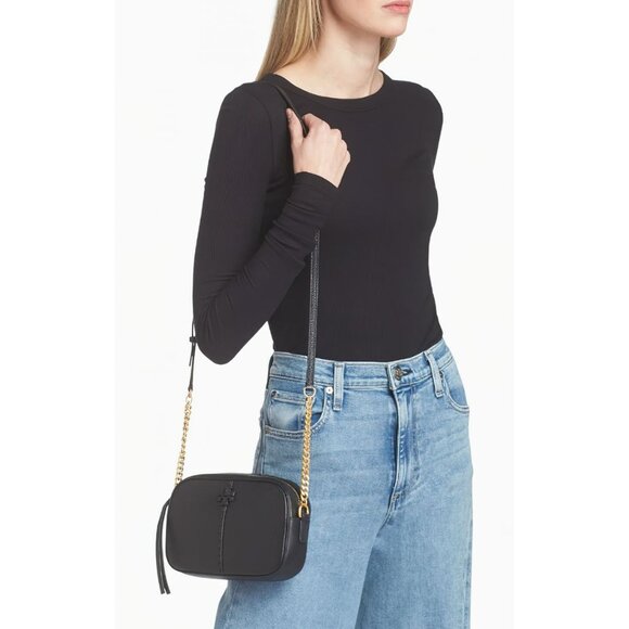 Tory Burch McGraw Camera Bag Black OS - Picture 1 of 15